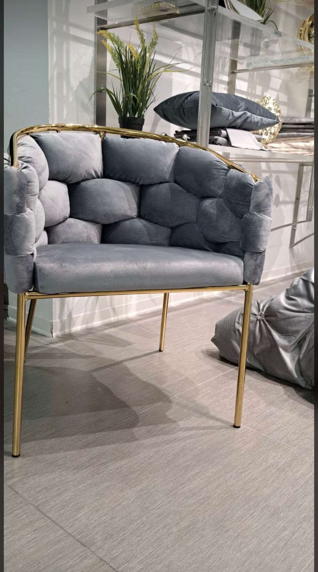 POLTRONA ARREDO LUXURY BASE GOLD